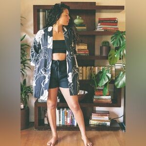 Clothes by kvp. Ingrid Robe in Calla Lily S/M linen robe top